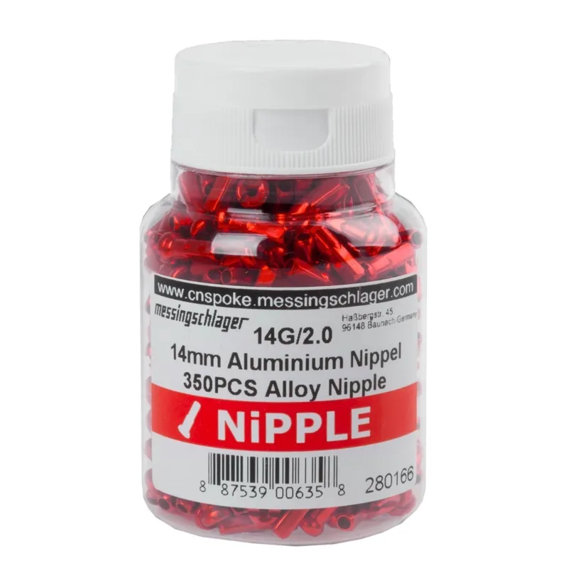 Niplu Aluminiu cnSPOKE 14G-A 14 - 2 mm Rosu Ofertă limitată