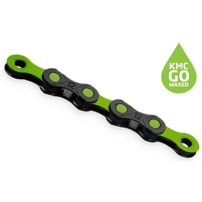 Nu rata Lant KMC DLC 12 Apple Green 12 Viteze 126 zale ceruit