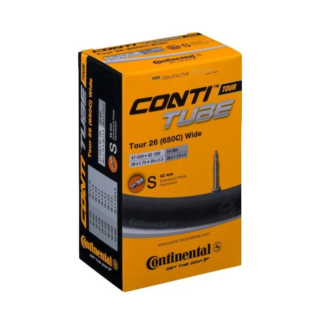 Camera Continental Tour 26 Wide 47/62-559 26x1.75-2.5 S42 Retur gratuit