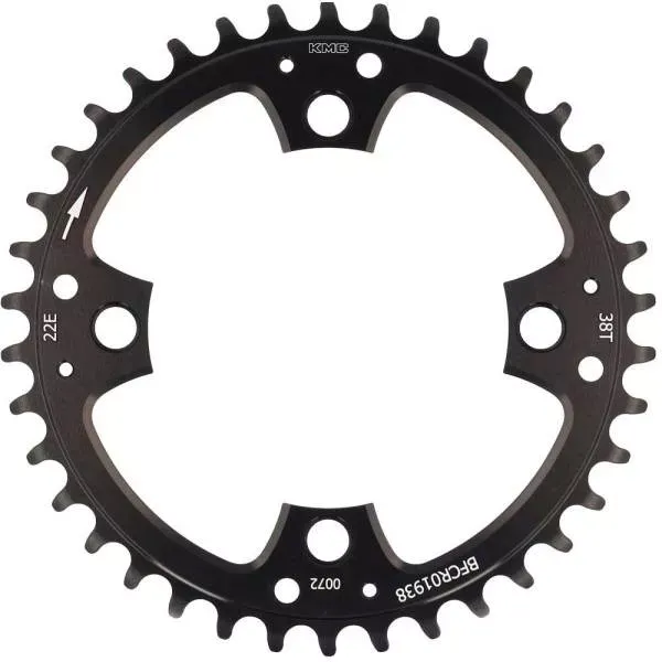 FOAIE ANGRENAJ KMC 1.9MM BCD104 AL7075 NEAGRA 38T Doar azi
