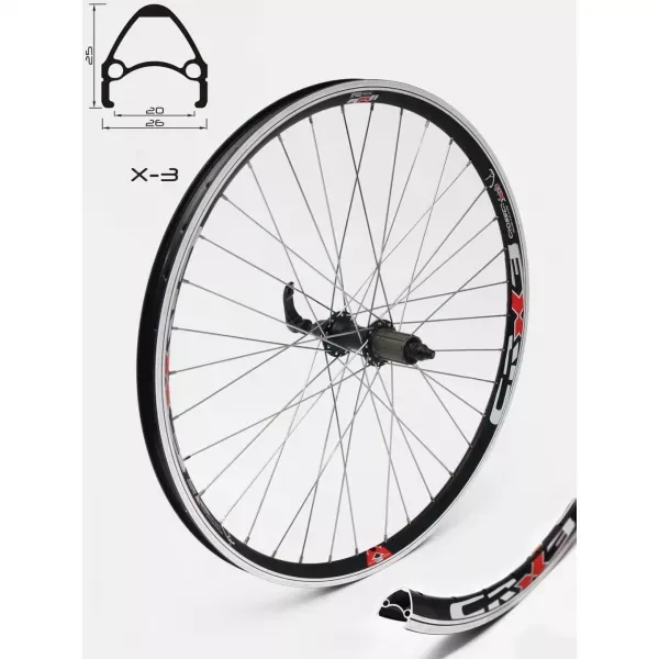 ROATA SPATE CROSSER X3 326" QR CASETA NEGRU Plată securizată