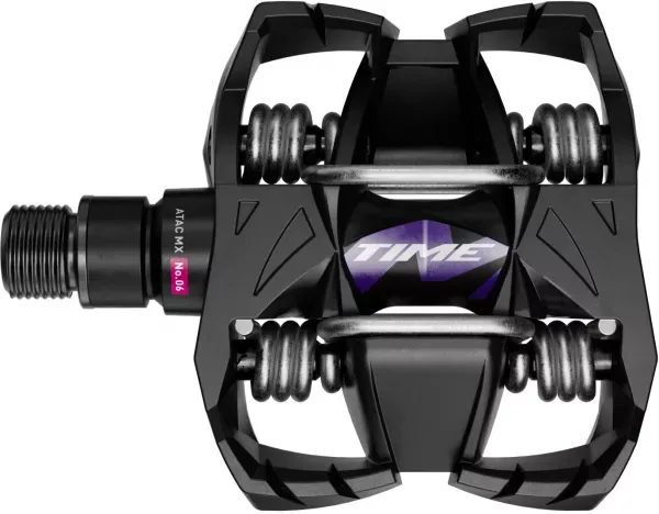 Plată securizată PEDALE TIME MX6 BLACK/LILA Q-Factor 54 mm