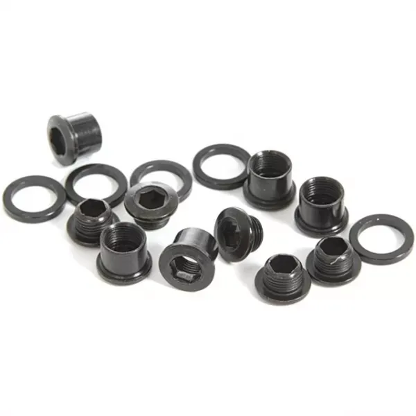 Bestseller SURUBURI FOAIE ANGRENAJ SRAM 5-ARM SINGLE STEEL INCLUDING SPACERS BLACK SET