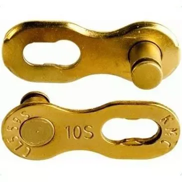 Vezi acum ZA RAPIDA KMC MISSING LINK 10R TI-N GOLD PENTRU 10 VITEZE 1 BUCATA