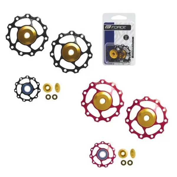 Livrare gratuită ROTITE SCHIMBATOR SPATE FORCE 11T CERAMIC ROSU