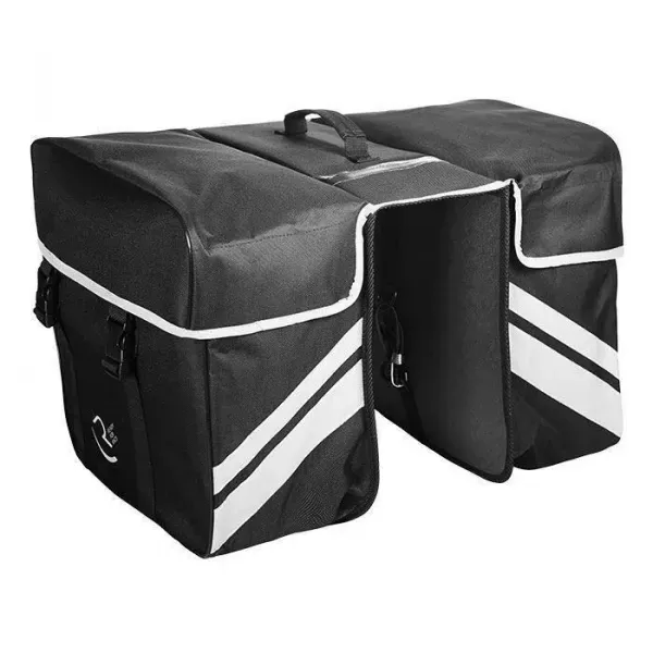 SET GENTI PORTBAGAJ COBURI RFR REAR CARRIER BAG DOUBLE 14048 NEGRU Mai ieftin