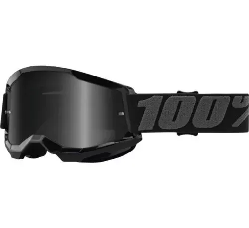 OCHELARI 100% STRATA 2 SAND GOGGLE BLACK SMOKE LENS Retur gratuit