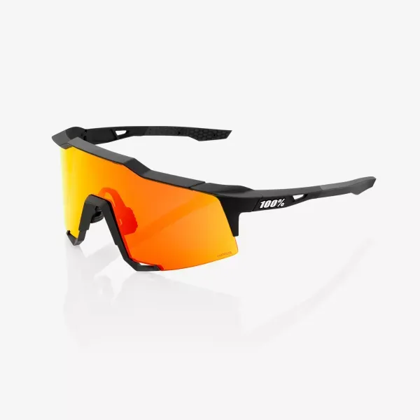 OCHELARI 100% SPEEDCRAFT - SOFT TACT BLACK - HIPER RED MULTILAYER MIRROR LENS Premium