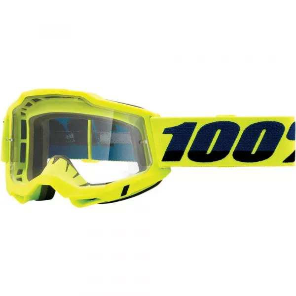 OCHELARI 100% ACCURI 2 OTG GOGGLE FLUO/YELLOW CLEAR LENS Expediere rapidă