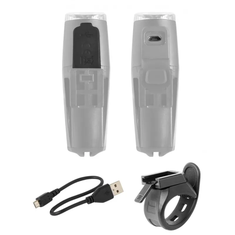 Ieftin Far fata Force Shark USB 500Lm Negru Negru