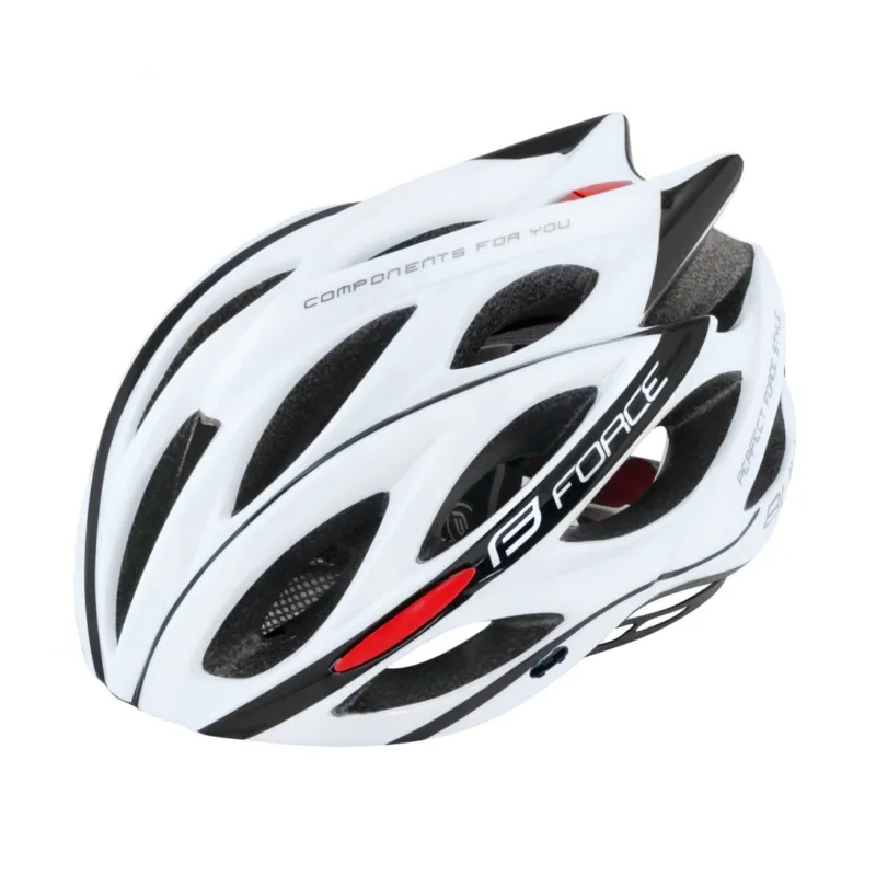Casca Force Bull Alb/Negru S-M (54-58 cm) Promoție