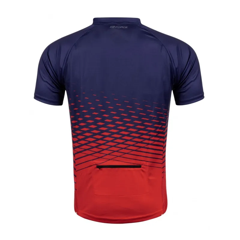 Tricou maneca scurta Force MTB Angle albastru/rosu XXXL Vezi acum