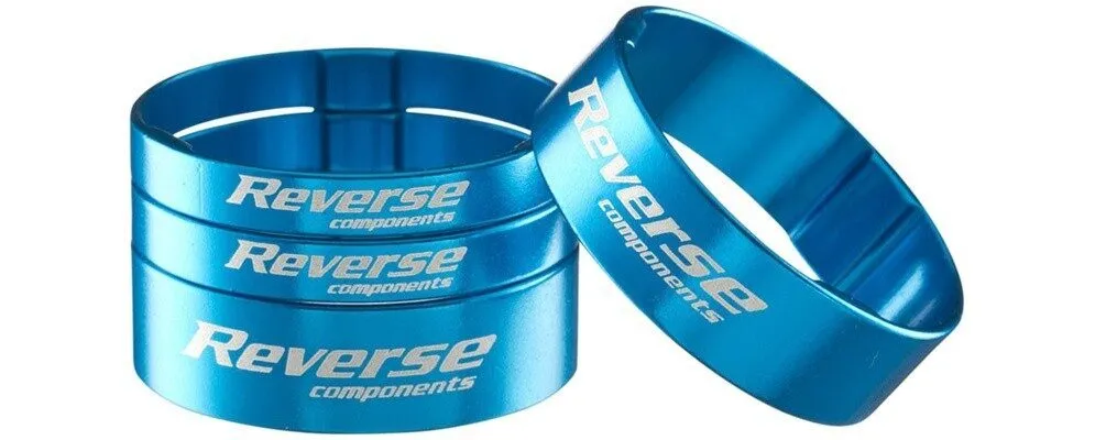 Set distantiere Reverse 1.1/8 aluminiu albastru deschis Livrare expres
