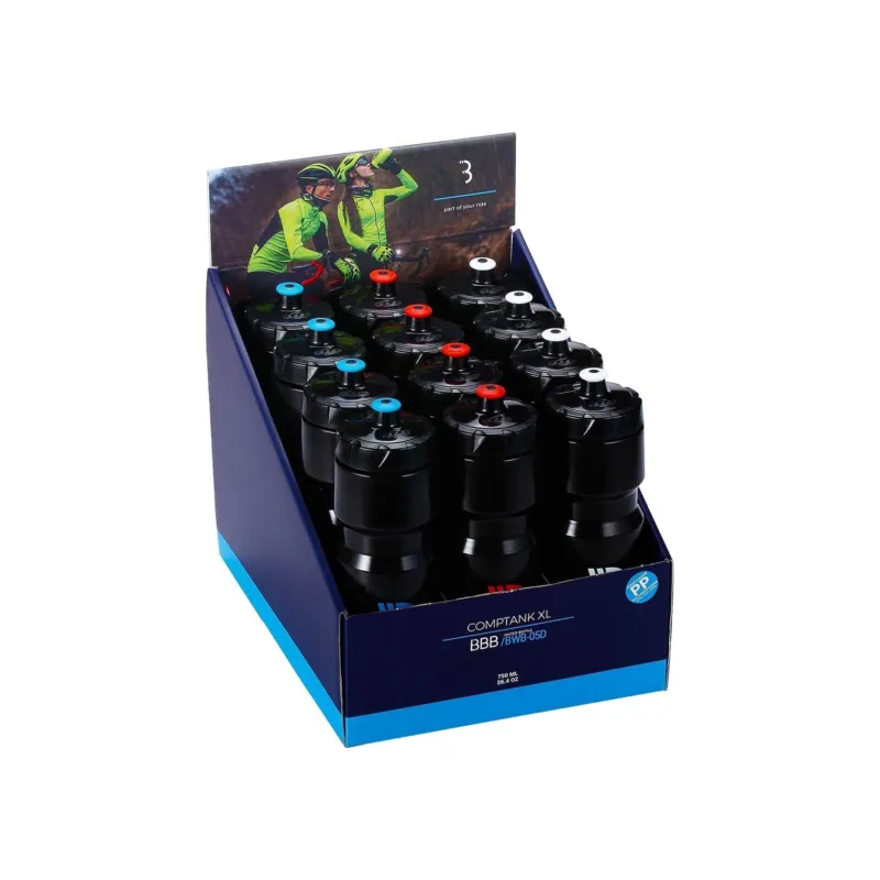 Vezi acum Displaybox 12 bidoane BBB Comptank 750ml Mixed Color