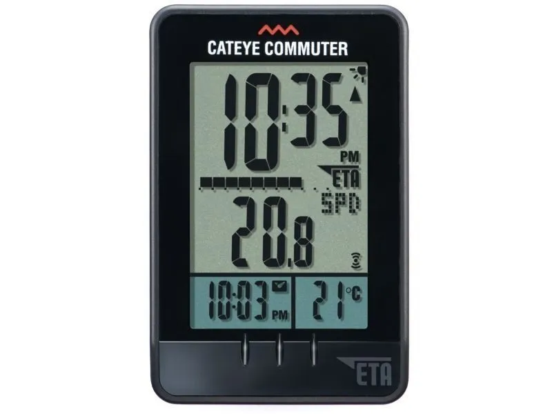 CICLOCOMPUTER CATEYE CC-COM10W COMMUTER WIRELESS BK, 8 FUNCTII (14) Ofertă exclusivă