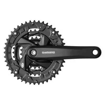 Angrenaj pedalier Shimano Altus FC-M311-L 48x38x28T 175mm 7/8 viteze negru Discount
