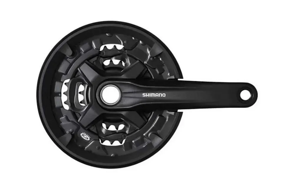 Angrenaj pedalier Shimano FC-MT210-3, 9 viteze, 170mm, 44X32X22T EFCMT2103CX422CL Cel mai vândut