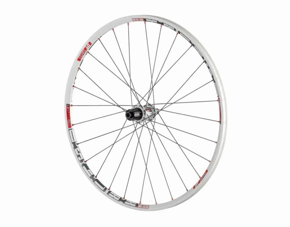 Ultima șansă Roata spate DT XR1450 559×18 28spite Shimano CL Disc 9 viteze alb