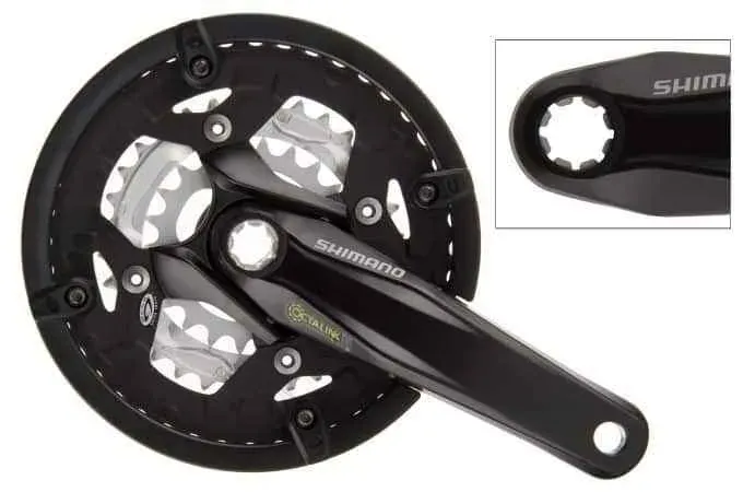Angrenaj pedalier FC-M430 22/32/44 Octalink 9 viteze 175mm negru Discount