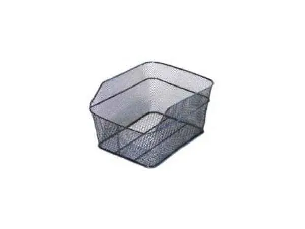 Cos spate metal plasa negru 38x31x18 cm Reducere extra