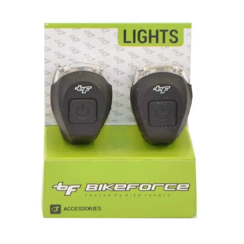 Preț promoțional Set semnalizare BikeForce Boomer Twin Black