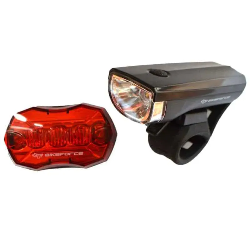 Reducere de preț Set lampa fata spate BikeForce 2 functii