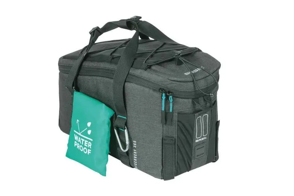 Premium Geanta portbagaj Basil Discovery 365D black melee, 36×16,5x20cm 18286