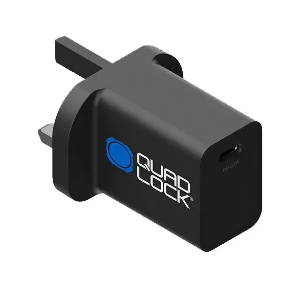 Quad Lock incarcator UK, Marea Britanie (Type G), 30W USB-C, 1.5m Reducere de preț