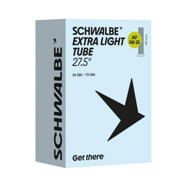 Cumpără online SCHWALBE Cameră EXTRA LIGHT AV14L-EL 27.5x2.10/3.00 (54/75-584) AV 40mm 200g