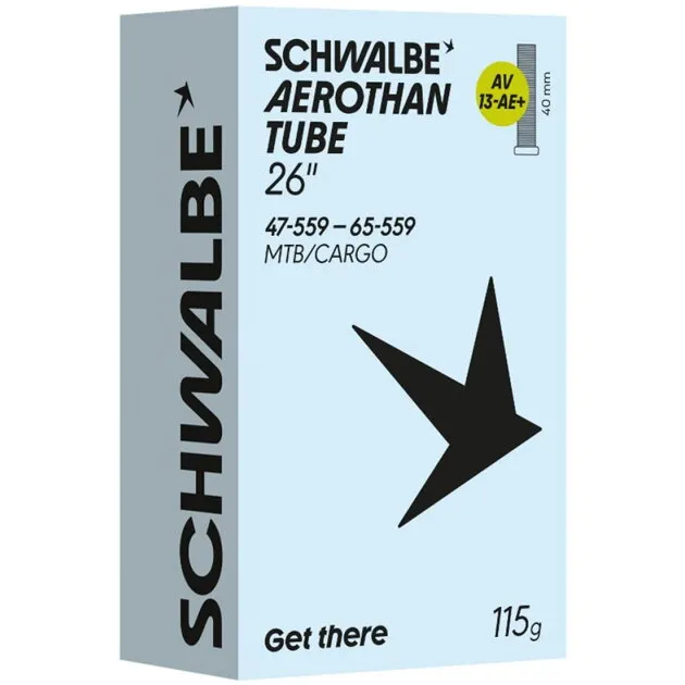 Retur ușor SCHWALBE Cameră AEROTHAN TUBE AV13-AE+ (47/65-559) AV 40mm 115g TPU