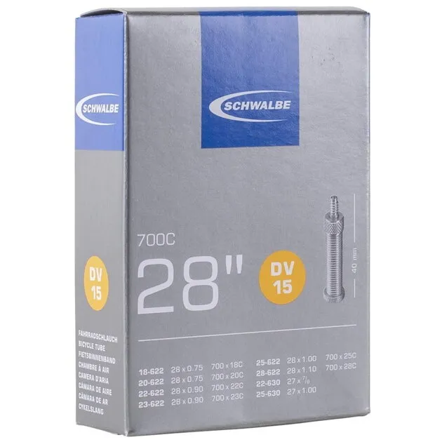 Ultima șansă SCHWALBE Cameră DV15 (18/28-622/630) DV 40mm 105g