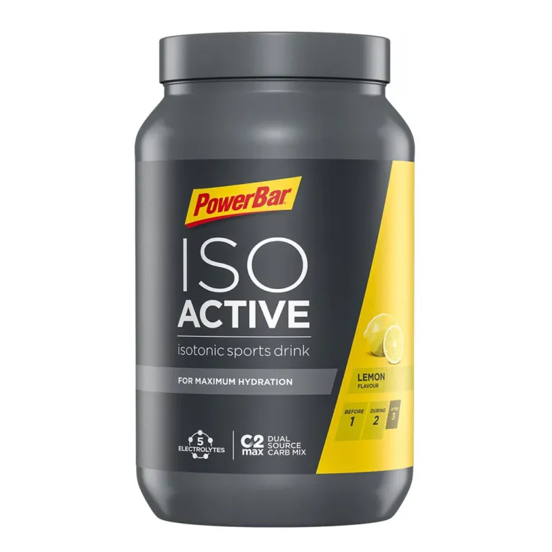 Powerbar - pudra izotonica Isoactive, aroma lamaie - bidon 1320g Livrare gratuită