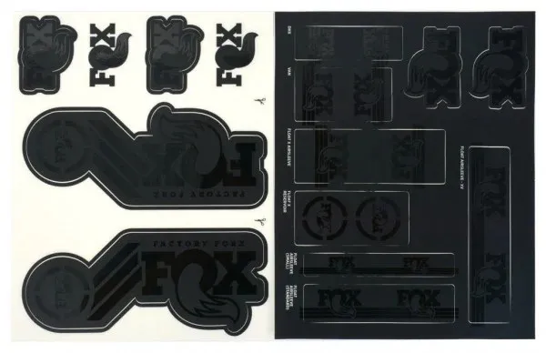 Cel mai vândut SET STIKERE FOX LOGO ORIGINAL NEGRU