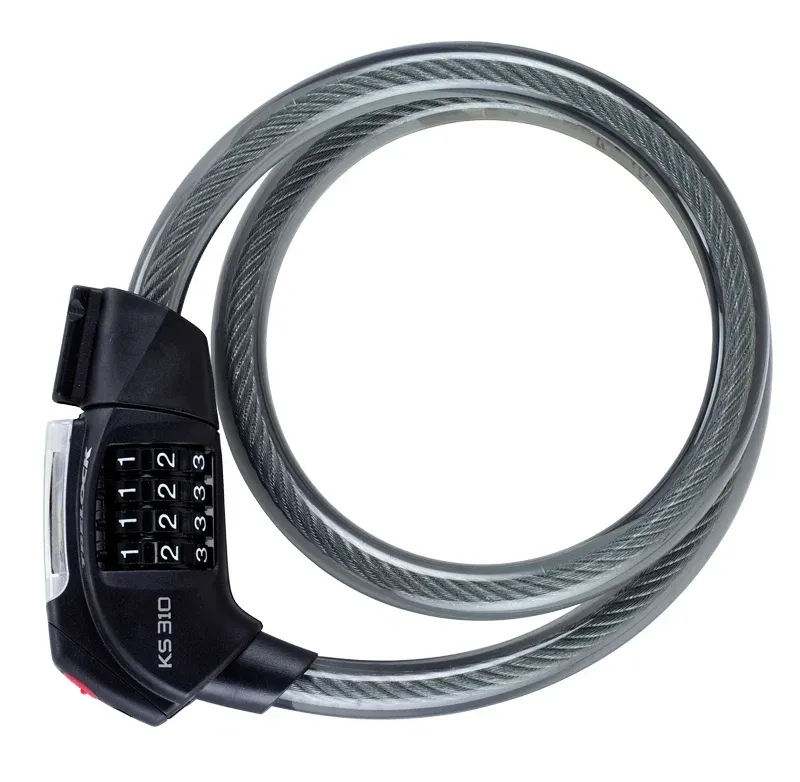 Antifurt Bicicleta Trelock Ks 310 100 Dragon, Nivel 3 6, cu Led, negru Ofertă exclusivă