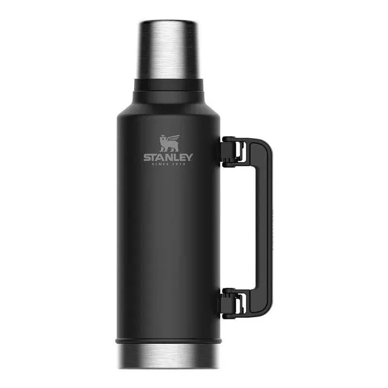 Livrare rapidă Stanley - termos clasic cu maner The Legendary Classic Bottle - negru mat piatra - 1.9 Litri