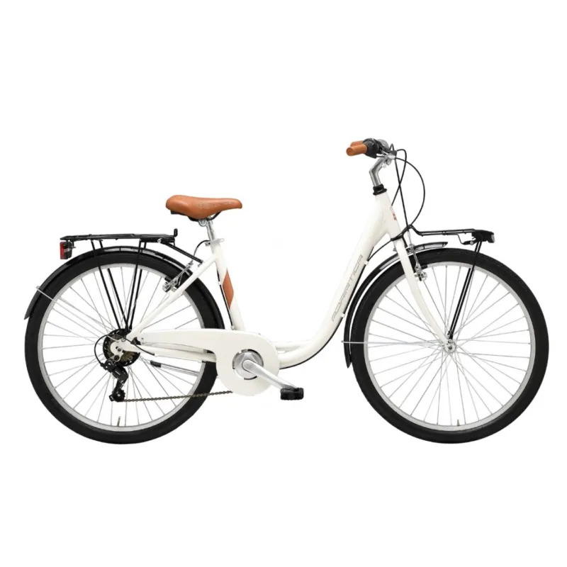 Bicicleta Adriatica Cigno 26 Alu 6V Alba Calitate ?nalt?