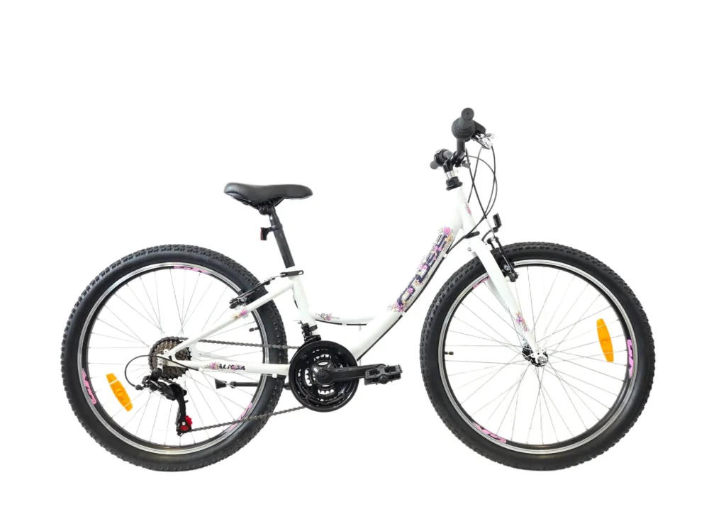 Bicicleta copii mtb CROSS Alissa 24 - White | 8-10 ani Pre? mic
