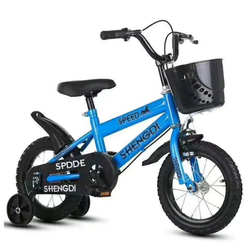Cump?r? acum Bicicleta pentru copii cu roti ajutatoare si frane, 16 inch, Albastru