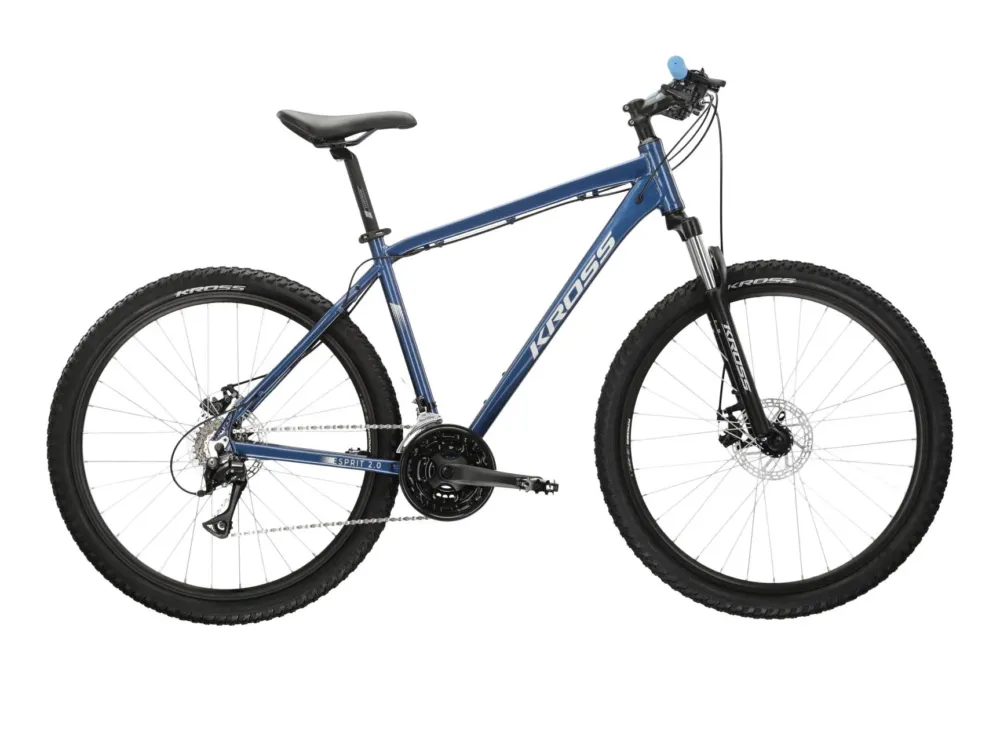 Reducere de pre? Bicicleta MTB Hardtail Kross Esprit 2.0 27.5 inch albastra Shimano Acera