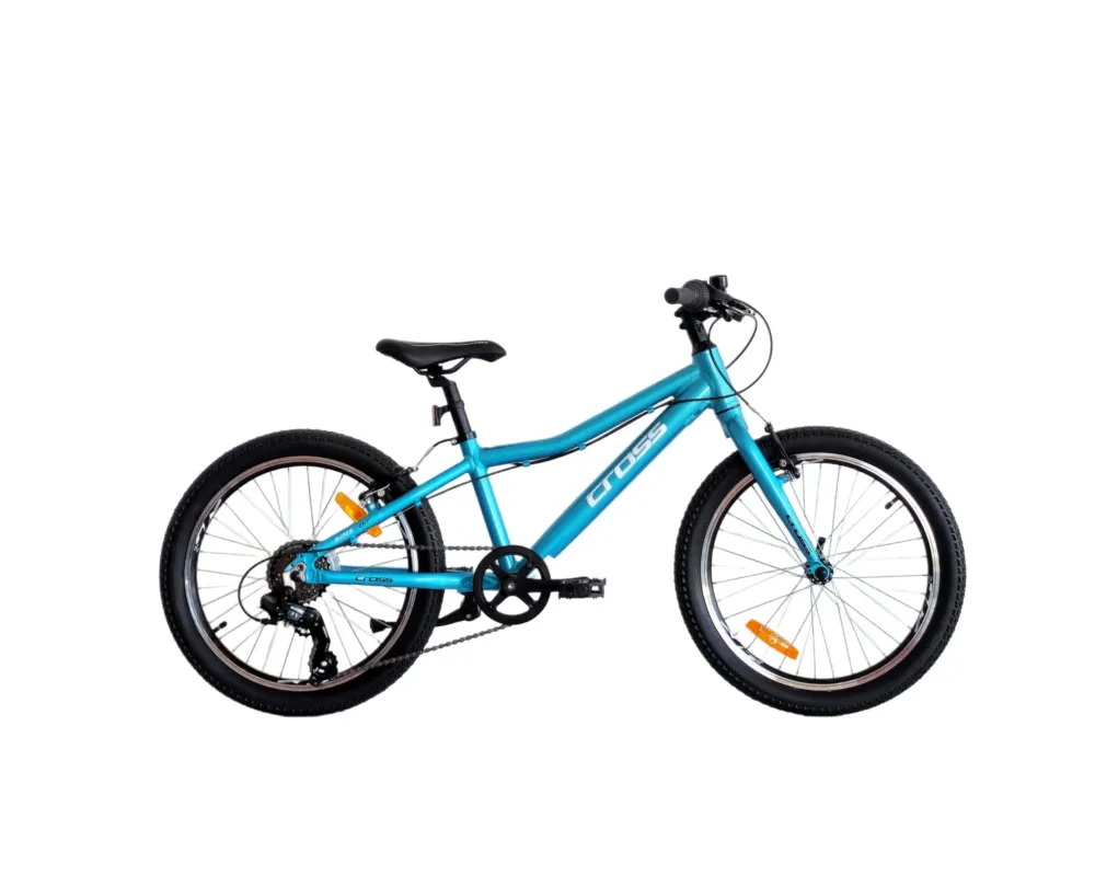 Bicicleta copii mtb CROSS Super Light 20 - Blue Metallic | 6-8 ani Reducere de pre?