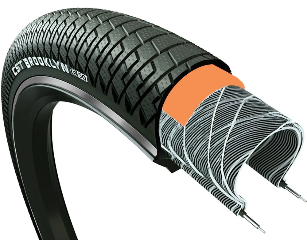 CST Brooklyn Pro Babboe 26x2.15' Reflex Clincher tire Preț mic