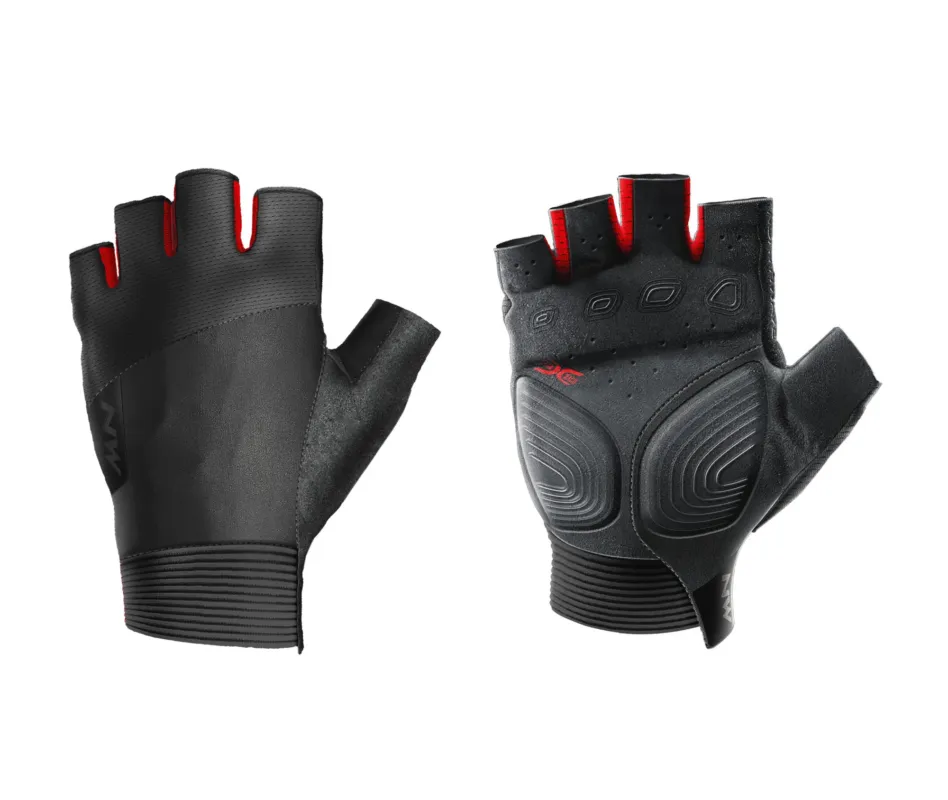 Reducere extra Northwave - manusi ciclism degete scurte Extreme - negru rosu