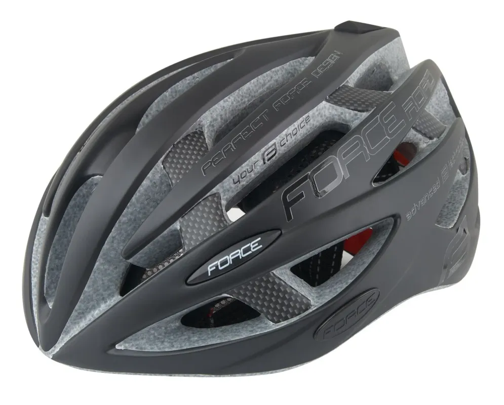 Casca Force Road Negru Mat/Lucios L-XL (58-63 cm) Livrare gratuită