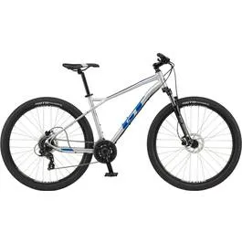 Doar azi Bicicleta GT Aggressor Expert Gloss Silver Team Blue Black